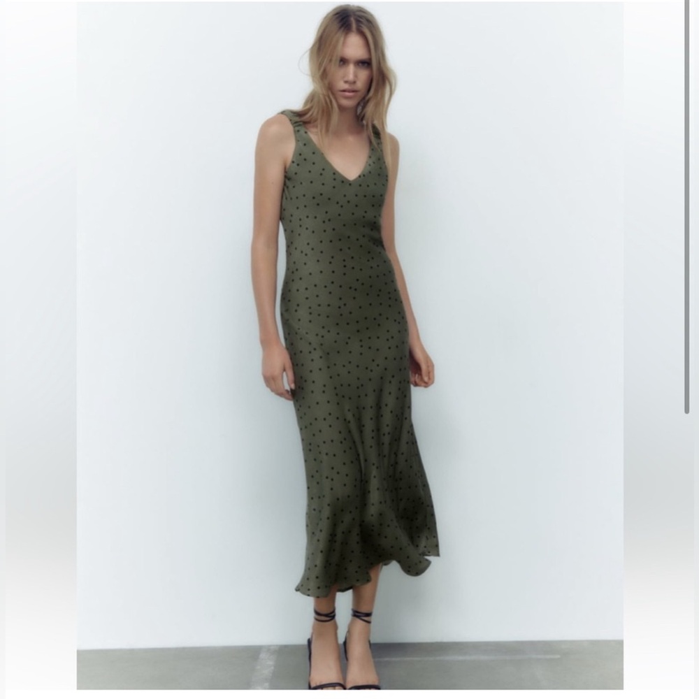 “ZARA POLKA DOT SLIP DRESS size L